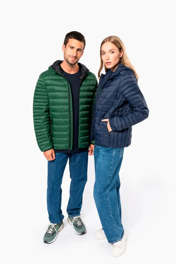 Leichte Herren-Steppjacke mit Kapuze