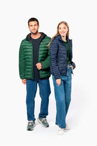 Leichte Herren-Steppjacke mit Kapuze