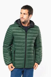Leichte Herren-Steppjacke mit Kapuze