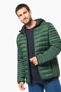Leichte Herren-Steppjacke mit Kapuze