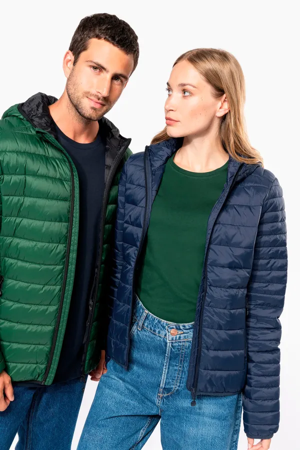 Leichte Herren-Steppjacke mit Kapuze