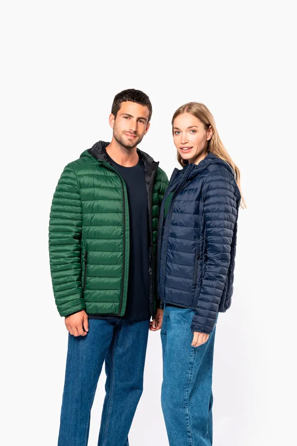 Leichte Herren-Steppjacke mit Kapuze