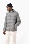 Leichte Herren-Steppjacke mit Kapuze