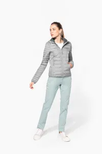 Leichte Damen-Steppjacke mit Kapuze