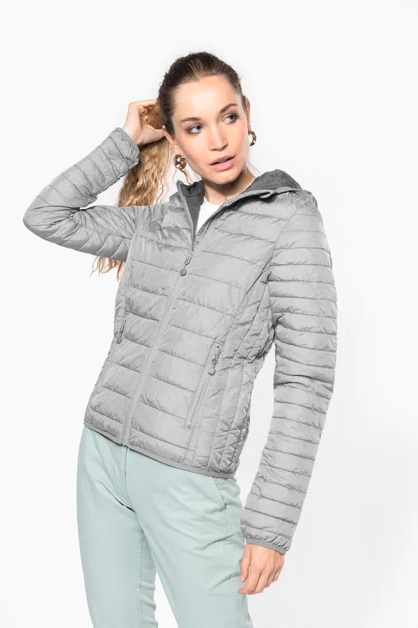Leichte Damen-Steppjacke mit Kapuze
