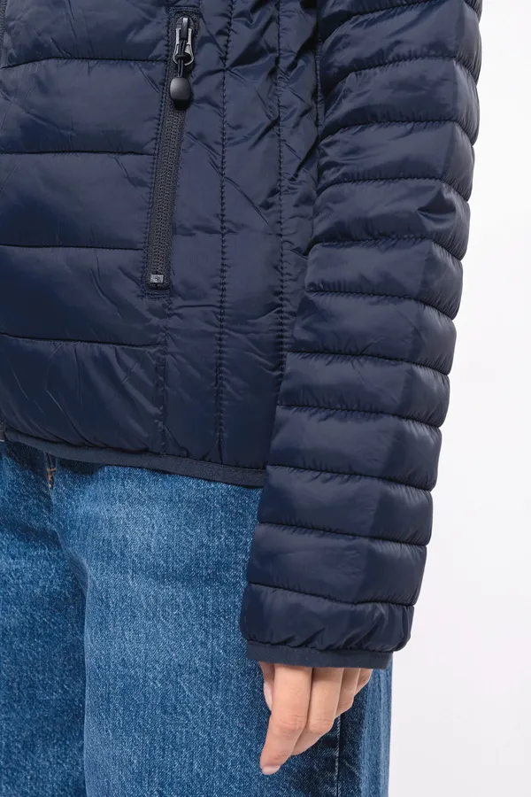 Leichte Damen-Steppjacke mit Kapuze