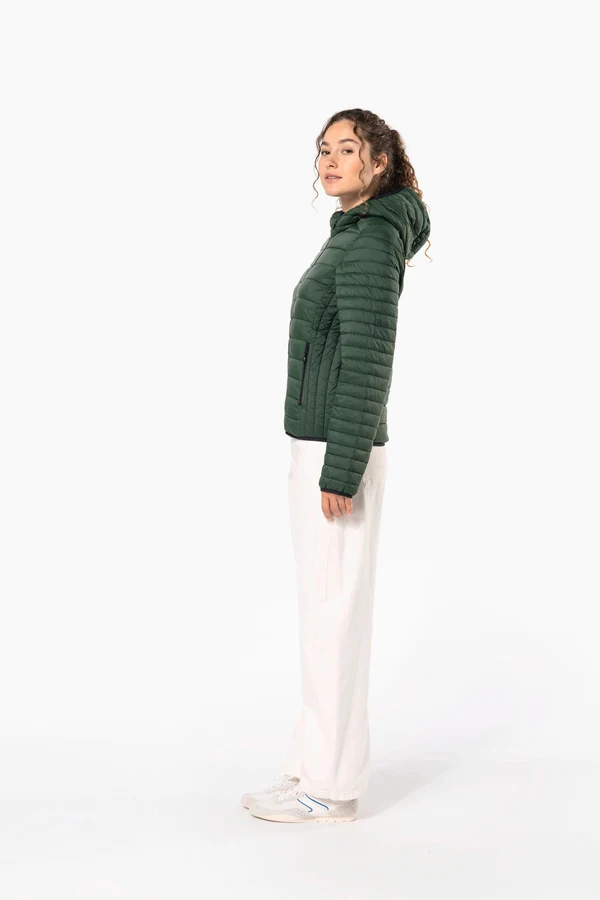 Leichte Damen-Steppjacke mit Kapuze