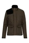 Herren-Steppjacke Mossy Green / Black