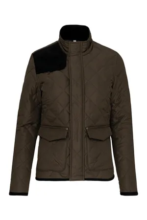 Herren-Steppjacke Mossy Green / Black
