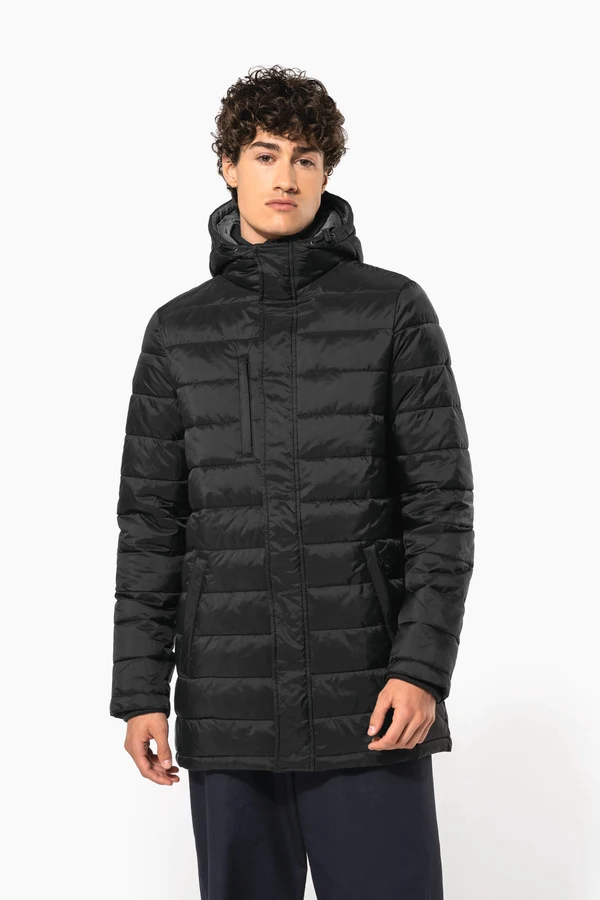 Leichter Herren-Daunenparka mit Kapuze
