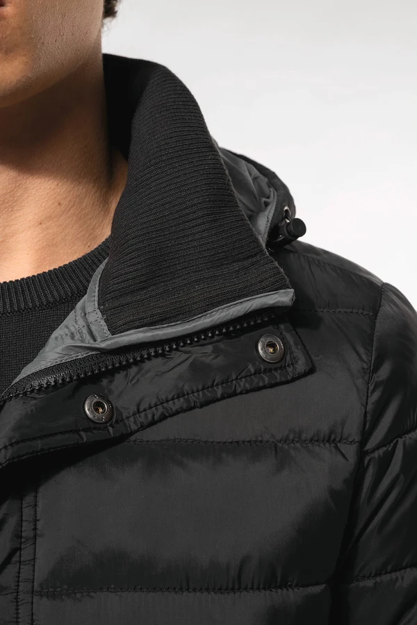 Leichter Herren-Daunenparka mit Kapuze