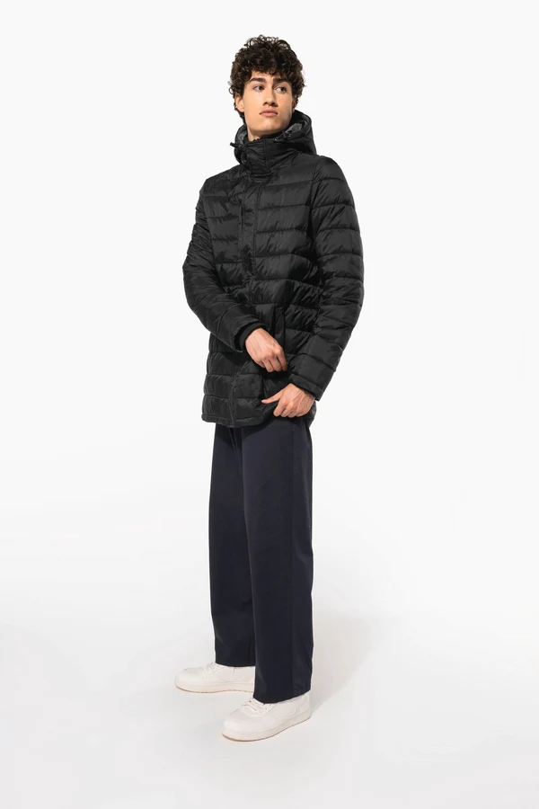 Leichter Herren-Daunenparka mit Kapuze