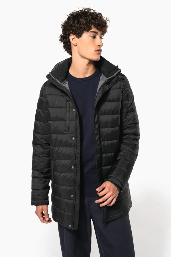 Leichter Herren-Daunenparka mit Kapuze