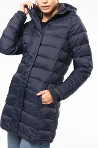 Leichter Damen-Daunenparka mit Kapuze