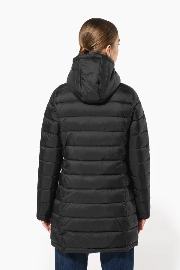 Leichter Damen-Daunenparka mit Kapuze
