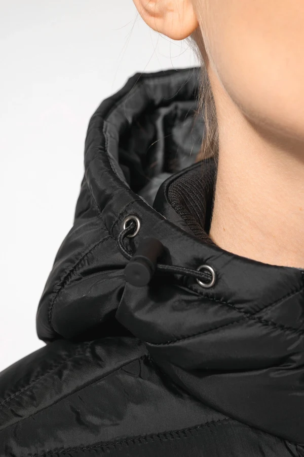Leichter Damen-Daunenparka mit Kapuze