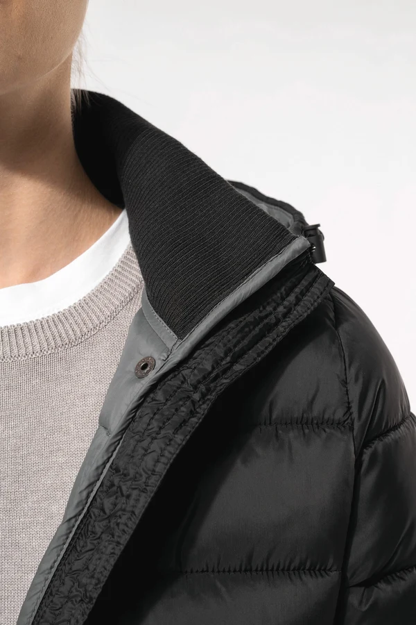Leichter Damen-Daunenparka mit Kapuze