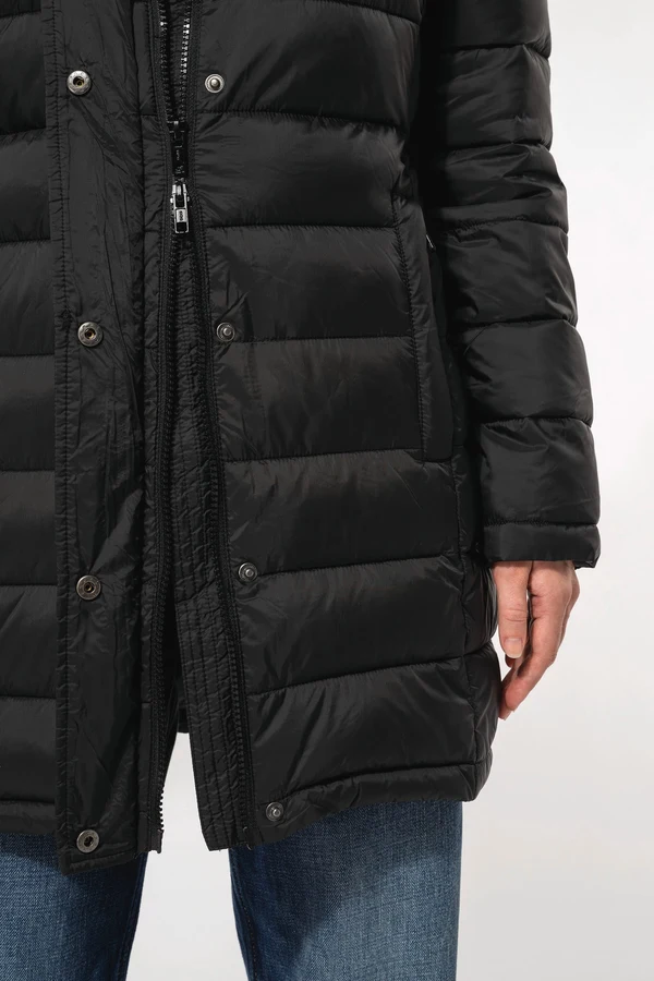 Leichter Damen-Daunenparka mit Kapuze