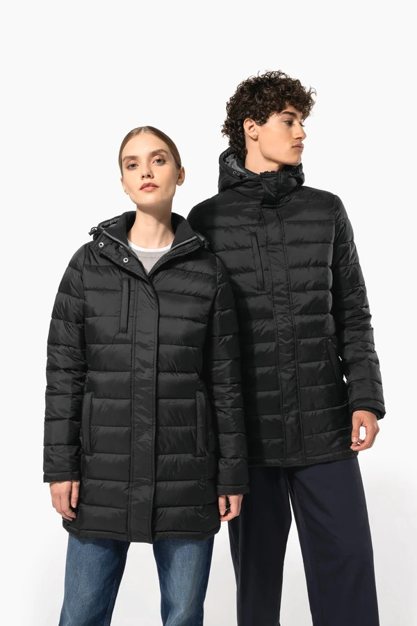 Leichter Damen-Daunenparka mit Kapuze