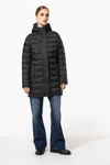 Leichter Damen-Daunenparka mit Kapuze