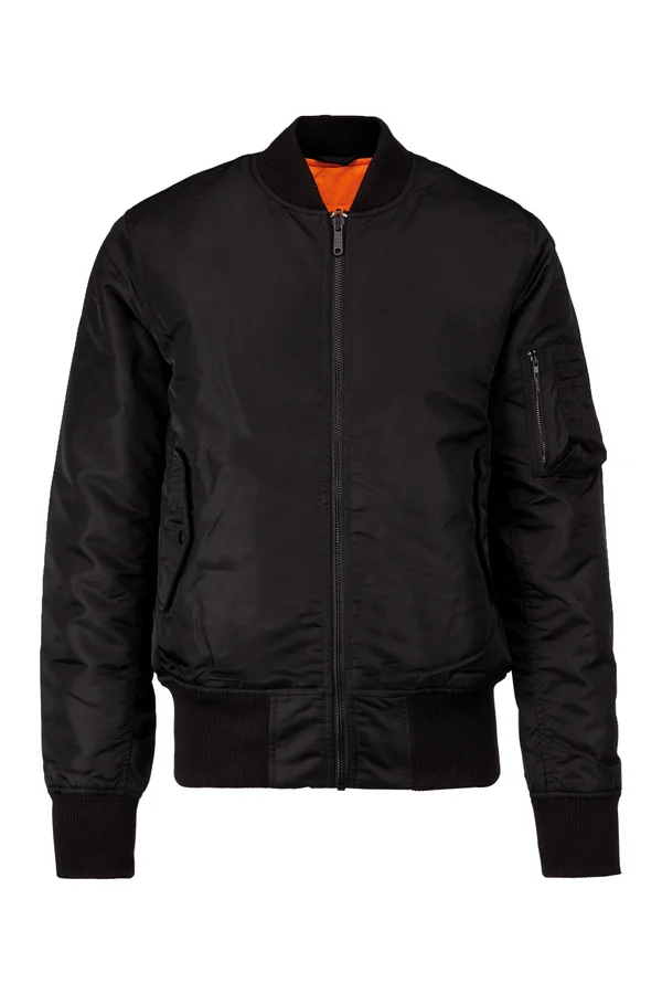 Wende-Bomberjacke Black / Orange