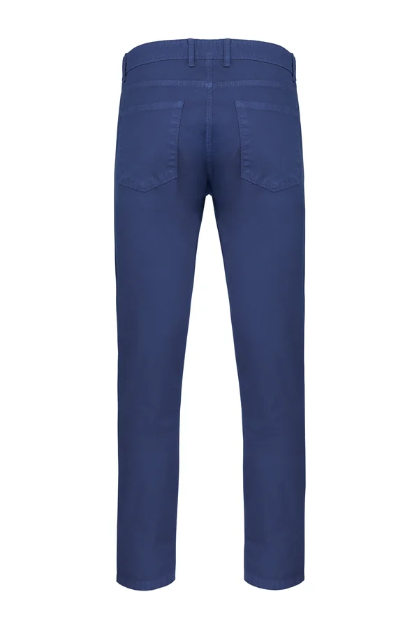 Hose mit 5 Taschen für Männer Washed Blue