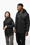 Gefütterte Unisex-Kapuzenjacke aus Mikrofleece