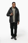 Gefütterte Unisex-Kapuzenjacke aus Mikrofleece