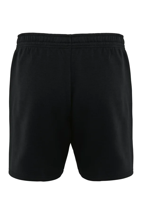 Umweltfreundliche Fleece-Bermudashorts für Herren Black