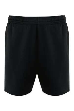 Umweltfreundliche Fleece-Bermudashorts für Herren Black