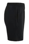 Umweltfreundliche Fleece-Bermudashorts für Herren Black