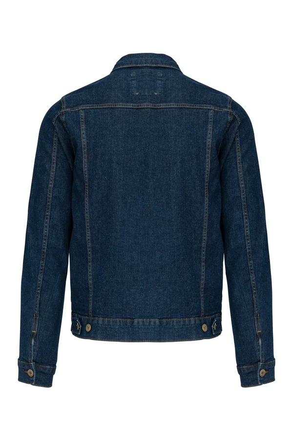 Ungefütterte, kurze Herren-Jeansjacke Blue Rinse