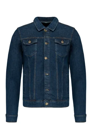 Ungefütterte, kurze Herren-Jeansjacke Blue Rinse