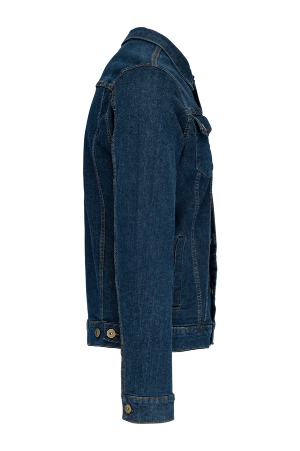 Ungefütterte, kurze Herren-Jeansjacke Blue Rinse