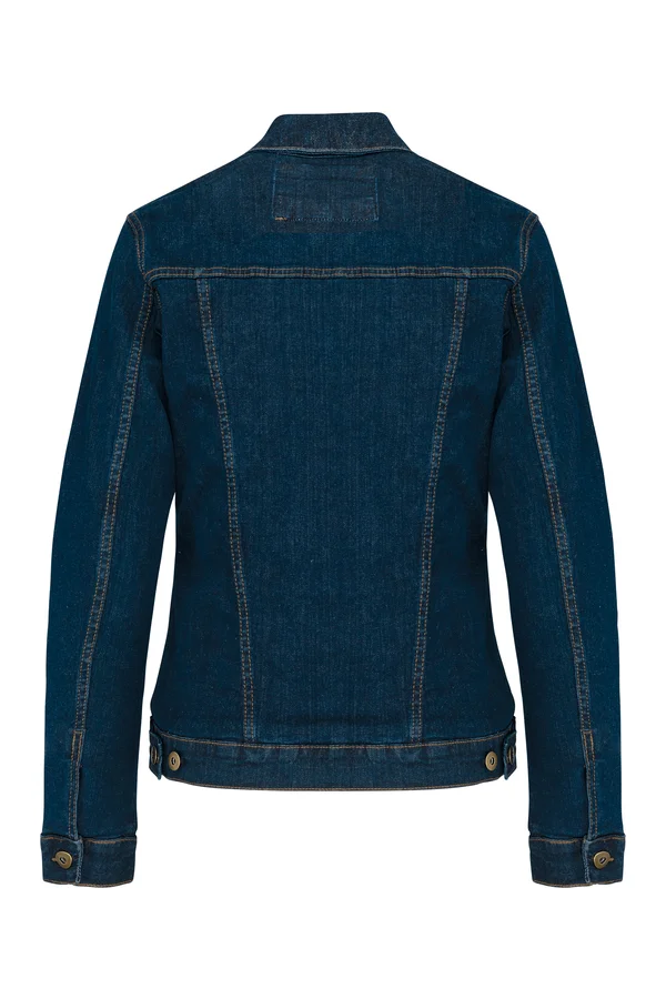 Ungefütterte, kurze Damen-Jeansjacke Blue Rinse