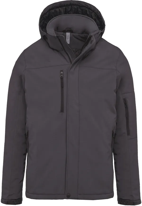 Herren 3-Lagen Kapuzen Softshell Parka