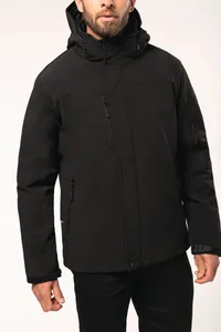 Herrenparka Softshell wattiert mit Kapuze