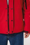 Herrenparka Softshell wattiert mit Kapuze