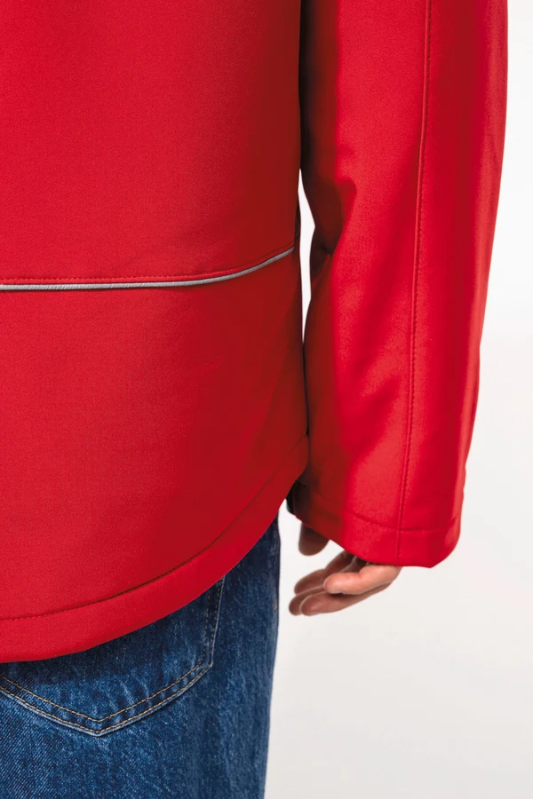 Herrenparka Softshell wattiert mit Kapuze
