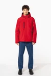 Herrenparka Softshell wattiert mit Kapuze