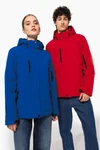 Herrenparka Softshell wattiert mit Kapuze