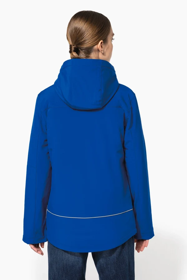 Damenparka Softshell wattiert mit Kapuze