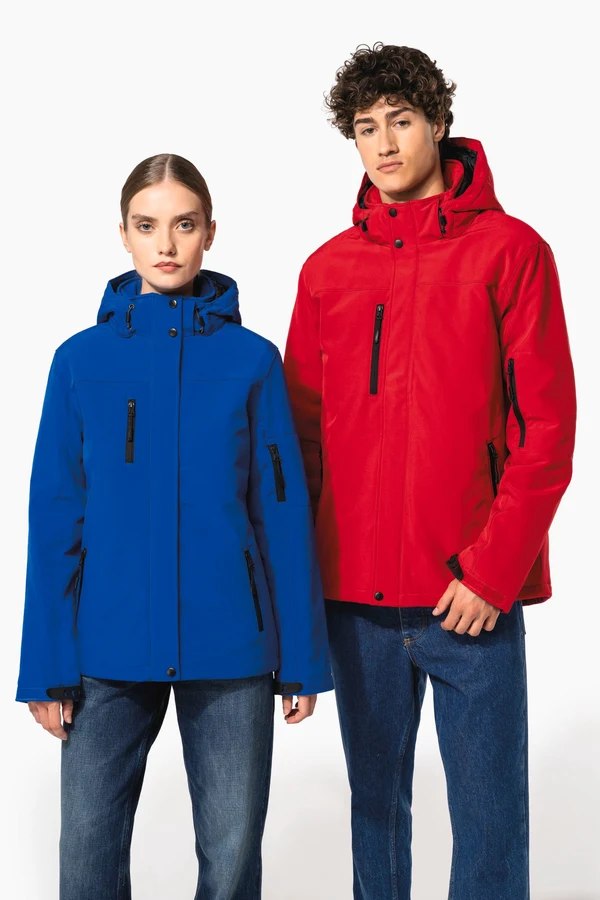 Damenparka Softshell wattiert mit Kapuze
