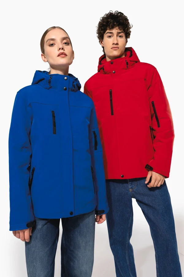 Damenparka Softshell wattiert mit Kapuze