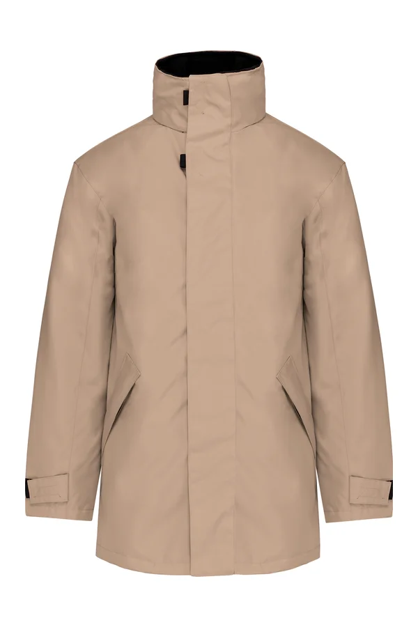 Parka > Parka, wattiert und mit Steppfutter Beige