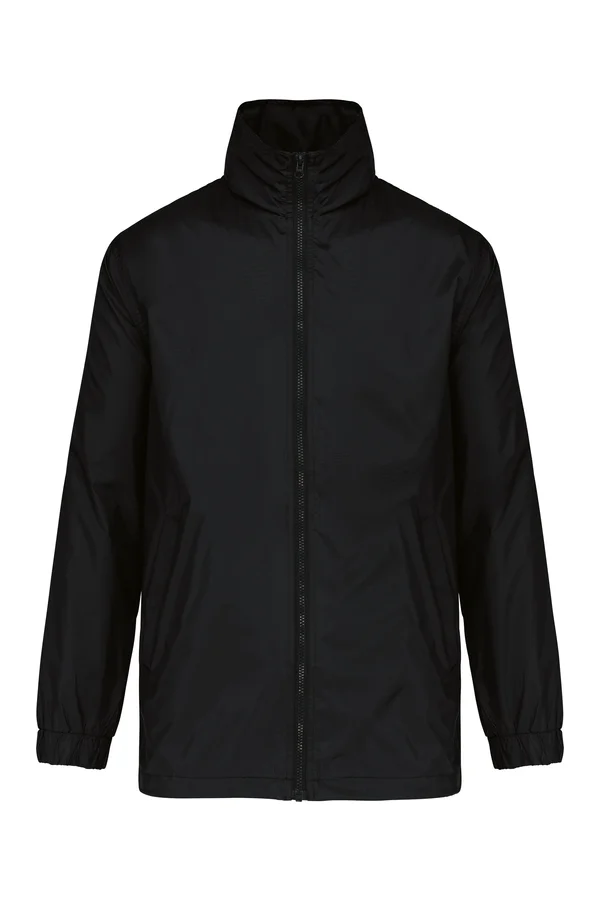 Gefütterte Windjacke für Herren Black