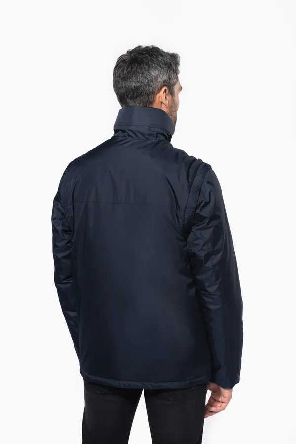 Men's removable-sleeve jacket