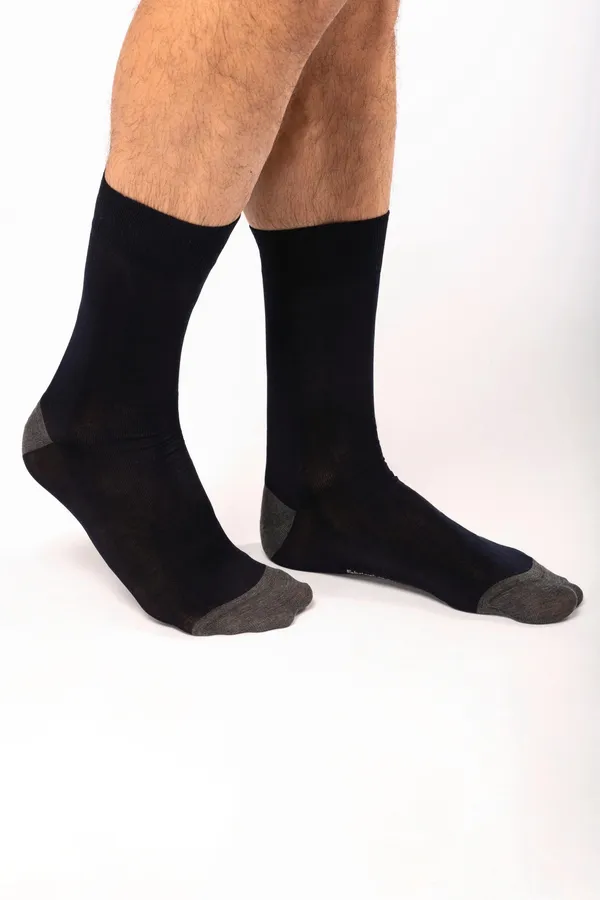 Schicke, halblange Socken aus merzerisierter Baumwolle - „Origine France garantie“.