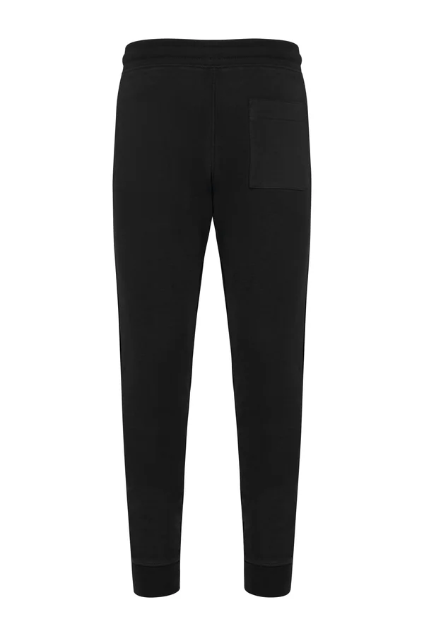 Umweltfreundliche Herrenhose aus ungebürstetem Molton Black