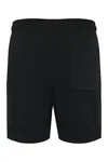 Umweltfreundliche Bermuda-Shorts für Herren aus ungebürstetem Molton Black